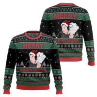 Hooktab Merry Christmusk Elon Musk Ugly Christmas Sweater