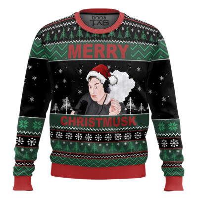 Merry Christmusk Elon Musk Ugly Christmas Sweater