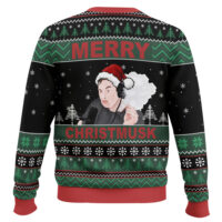 Hooktab Merry Christmusk Elon Musk Ugly Christmas Sweater