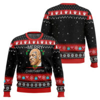 Hooktab Merry Chrithmith Mike Tyson Ugly Christmas Sweater
