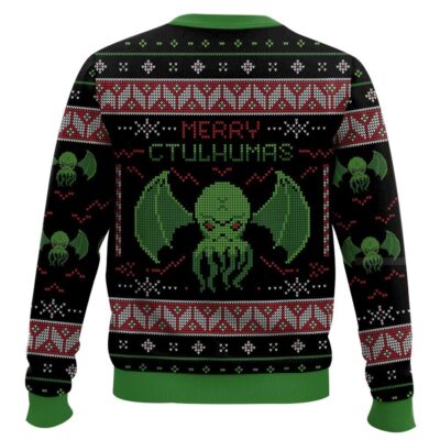 Hooktab Merry Cthulhumas! Cthulhu Ugly Christmas Sweater