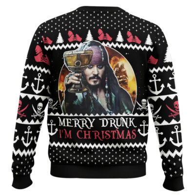 Hooktab Merry Drunk I’m Christmas Pirates Of The Caribbean Ugly Christmas Sweater