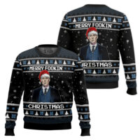 Hooktab Merry Fookin' Christmas Peaky Blinders Ugly Christmas Sweater