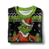 Hooktab Merry Grinchmas Grinch Ugly Christmas Sweater