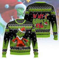 Hooktab Merry Grinchmas Grinch Ugly Christmas Sweater