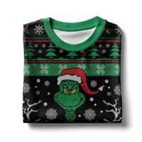 Hooktab Merry Grinchmas Ugly Christmas Sweater