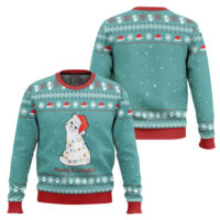 Hooktab Merry Kissmyass Cat Ugly Christmas Sweater