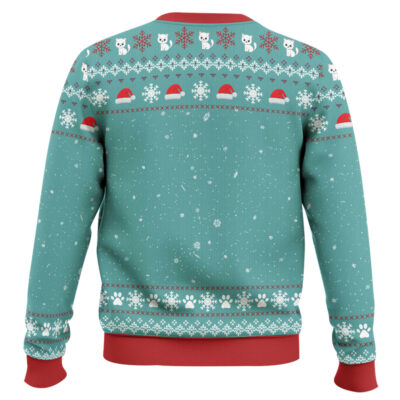 Hooktab Merry Kissmyass Cat Ugly Christmas Sweater