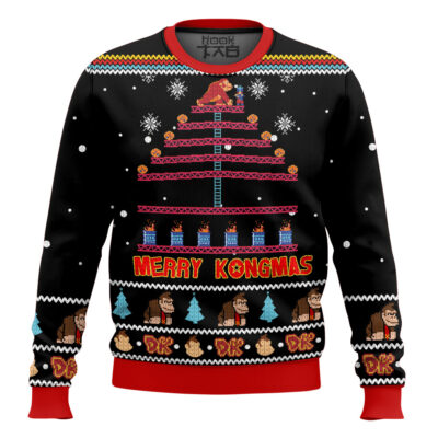 Merry Kongmas Donkey Kong Ugly Christmas Sweater