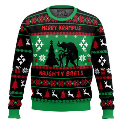 Merry Krampus Naughty Brats Ugly Christmas Sweater