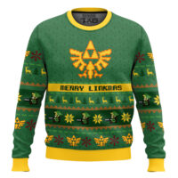 Hooktab Merry Linkmas Zelda Ugly Christmas Sweater