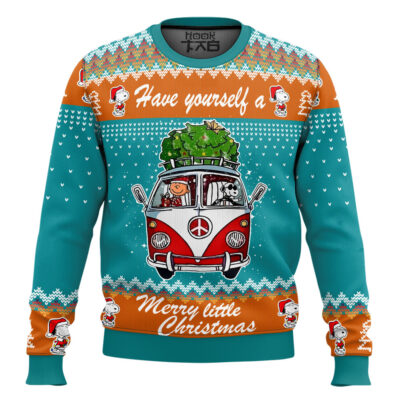 Merry Little Christmas The Charlie Brown and Snoopy Show Ugly Christmas Sweater