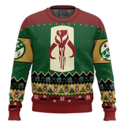 Merry Mandalorian Star Wars Ugly Christmas Sweater
