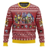 Hooktab Merry Mugiwara Pirates One Piece Ugly Christmas Sweater