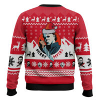 Hooktab Merry Myers Halloween Ugly Christmas Sweater