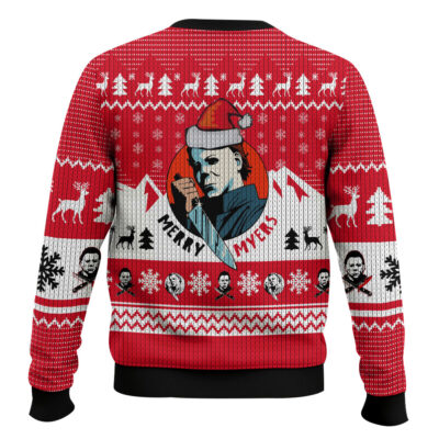 Hooktab Merry Myers Halloween Ugly Christmas Sweater
