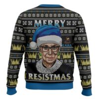 Hooktab Merry Resistmas Ruth Bader Ginsburg Ugly Christmas Sweater