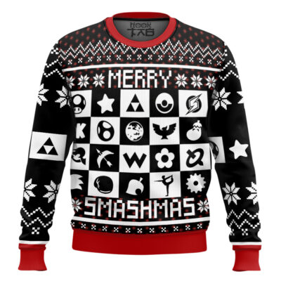Merry Smashmas Super Smash Bros Ugly Christmas Sweater