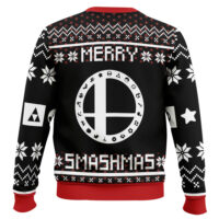 Hooktab Merry Smashmas Super Smash Bros Ugly Christmas Sweater
