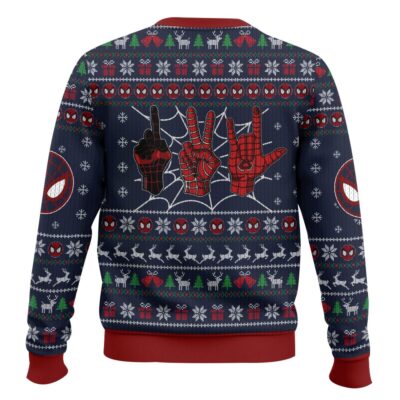 Hooktab Merry Spider Christmas Spider-man Ugly Christmas Sweater