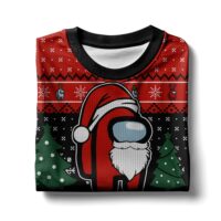 Hooktab Merry Sus-Mas Among Us Ugly Christmas Sweater