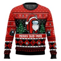Hooktab Merry Sus-Mas Among Us Ugly Christmas Sweater