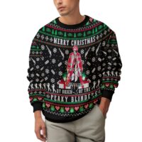 Hooktab Merry Xmas By The Order Of The Peaky Blinders Ugly Christmas Sweater