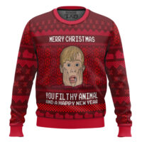 Hooktab Merry Xmas Filthy Animal Home Alone Ugly Christmas Sweater