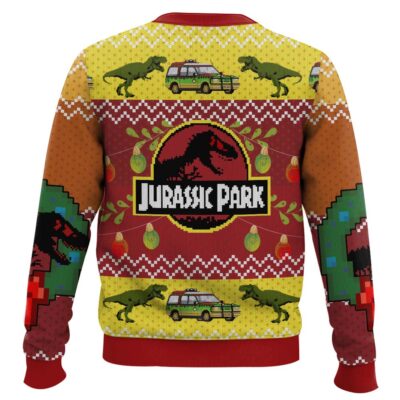 Hooktab Merry Xmas Jurassic Park Ugly Christmas Sweater