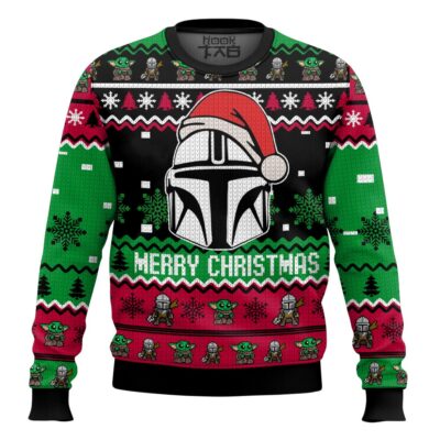 Merry Xmas Mandalorian Star Wars Ugly Christmas Sweater