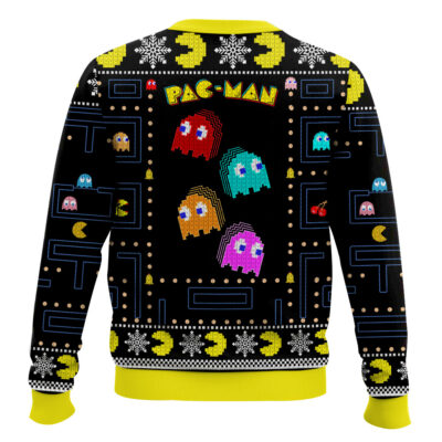 Hooktab Merry Xmas Pac Man Ugly Christmas Sweater