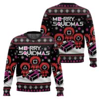 Hooktab Merry Xmas Squid Game Ugly Christmas Sweater
