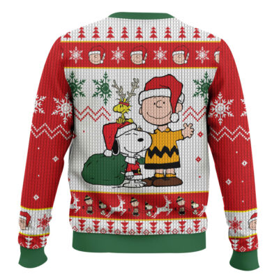 Hooktab Merry Xmas The Charlie Brown and Snoopy Show Ugly Christmas Sweater