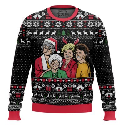 Merry Xmas The Golden Girls Ugly Christmas Sweater