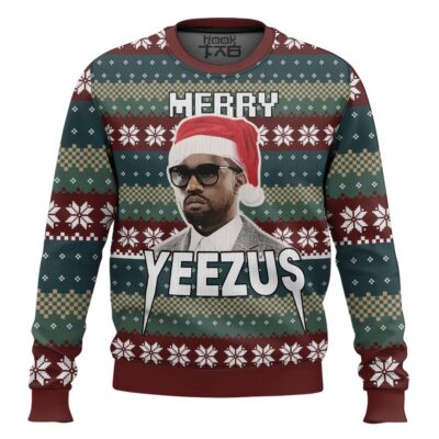 Merry Yeezus Kanye West Ugly Christmas Sweater