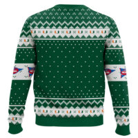 Hooktab Miami Hurricanes - Custom Name And Number Ugly Christmas Sweater