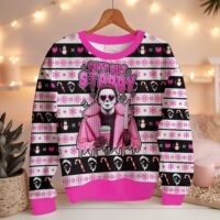 Hooktab Michael Myers Cute But Stabby Ugly Christmas Sweater