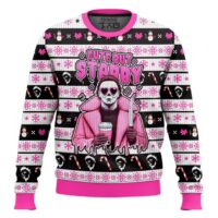Hooktab Michael Myers Cute But Stabby Ugly Christmas Sweater