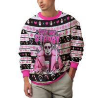 Hooktab Michael Myers Cute But Stabby Ugly Christmas Sweater