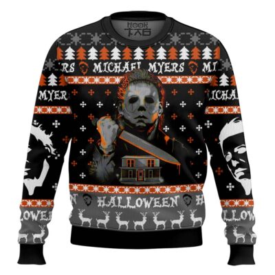 Michael Myers Happy Halloween Ugly Christmas Sweater