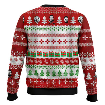 Hooktab Michael Myers Happy Holidays Ugly Christmas Sweater