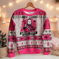 Hooktab Michael Myers His Hair Looks Sexy Pushed Back Ugly Christmas Sweater