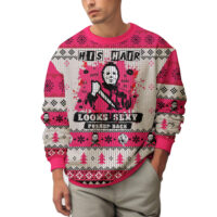 Hooktab Michael Myers His Hair Looks Sexy Pushed Back Ugly Christmas Sweater