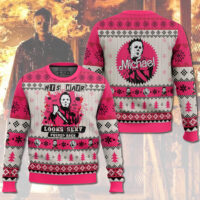 Hooktab Michael Myers His Hair Looks Sexy Pushed Back Ugly Christmas Sweater