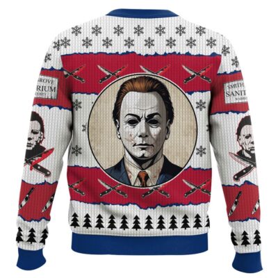Hooktab Michael Myers Silent But Deadly Halloween Ugly Christmas Sweater