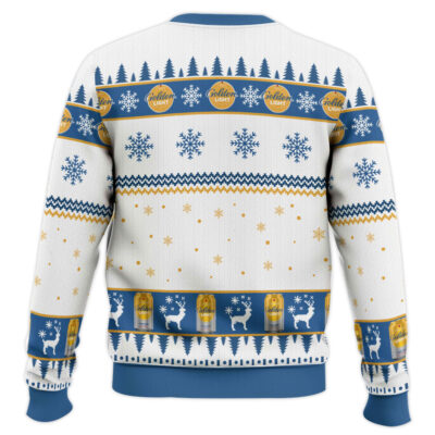 Hooktab Michelob Golden Light Ugly Christmas Sweater