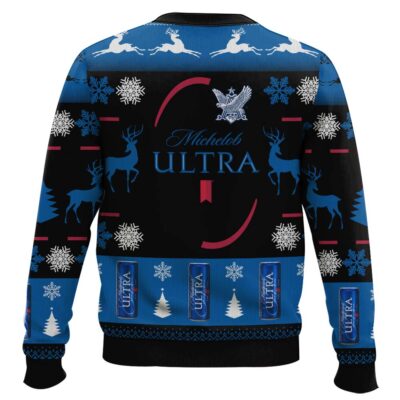 Hooktab Michelob Ultra – Custom Name Ugly Christmas Sweater