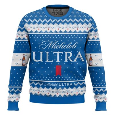 Michelob Ultra American Lager Ugly Christmas Sweater