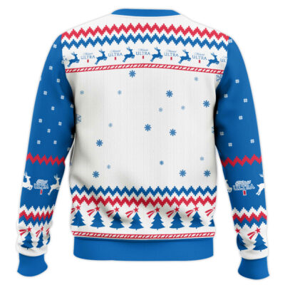 Hooktab Michelob Ultra Heart Ugly Christmas Sweater