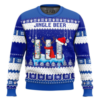 Michelob Ultra Jingle Beer Ugly Christmas Sweater